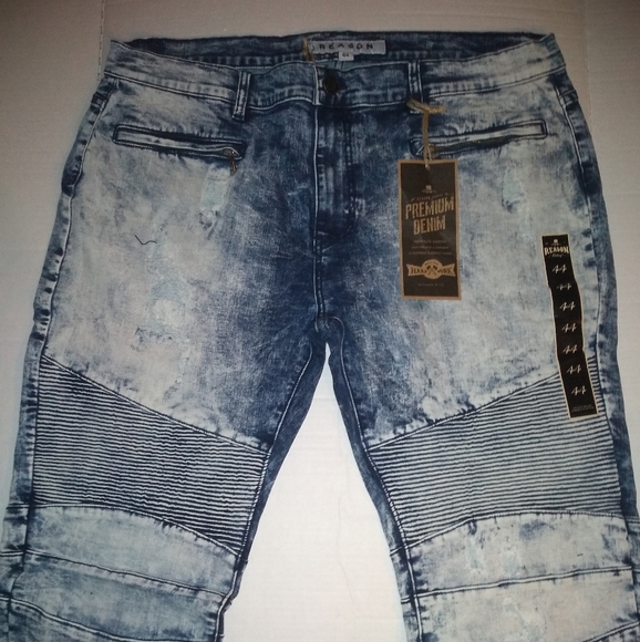 mens distressed jeans size 44